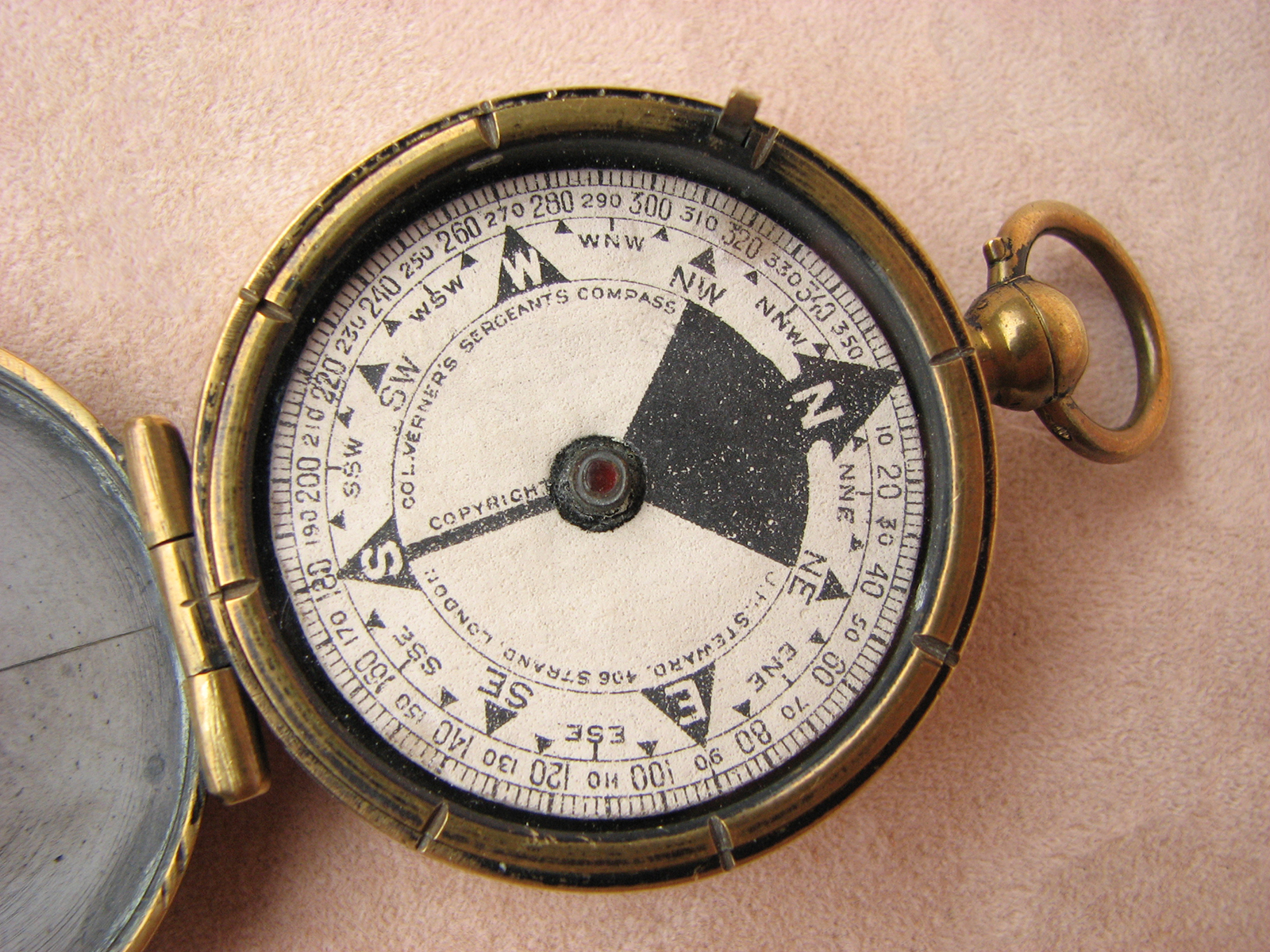 Col. Verner's Sergeant's compass by J. H. Steward, circa 1895
